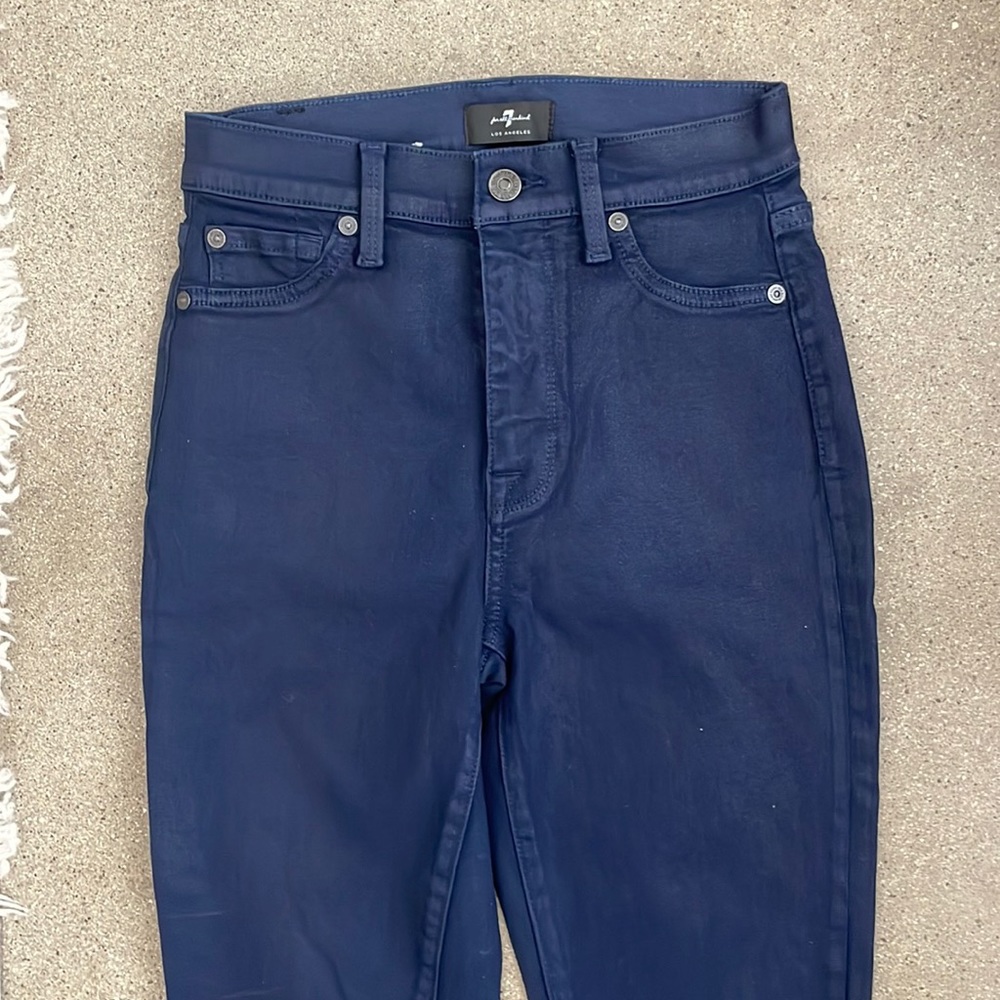 7fam coated denim size 25